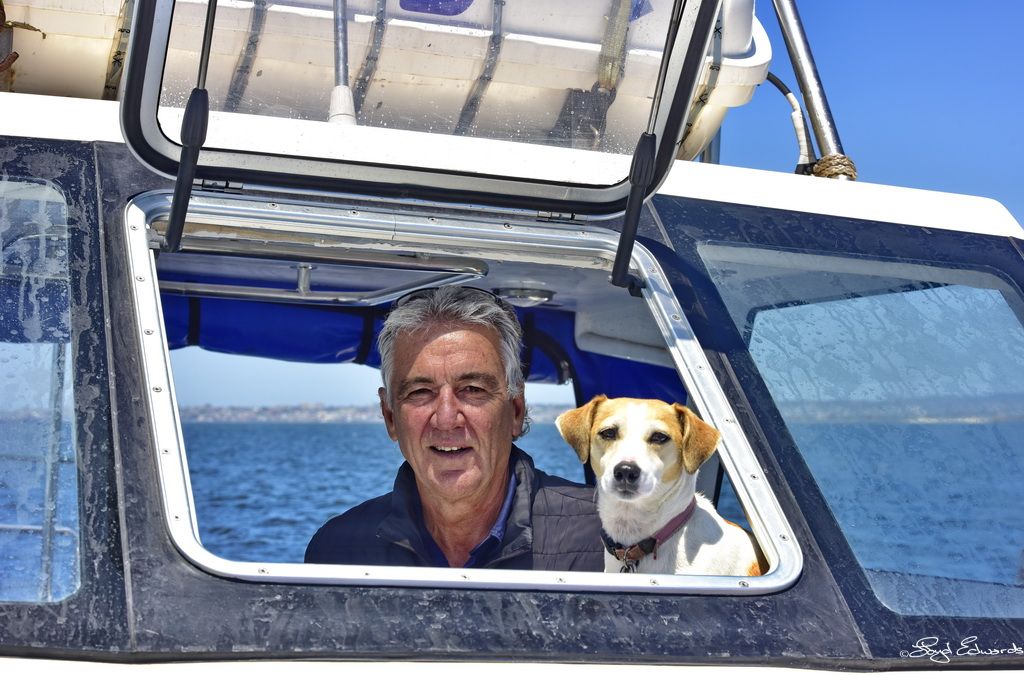 lloyd on a boat